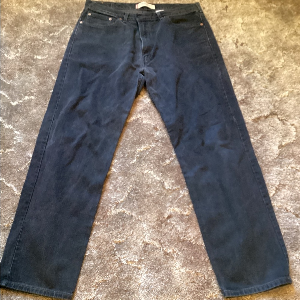 Levi’s men’s 550 Relaxed fit black jeans 38 x 34